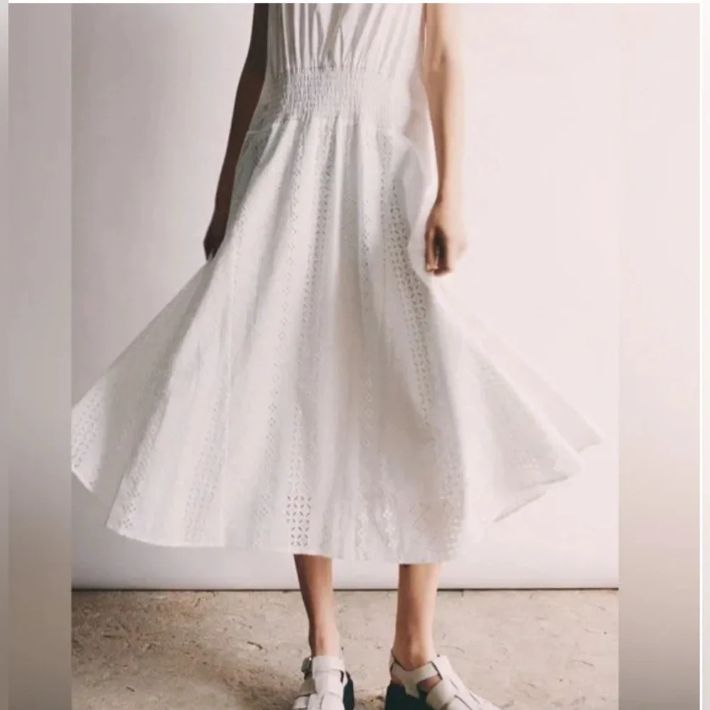Thakoon Eyelet Trapeze Cotton Dress size 8